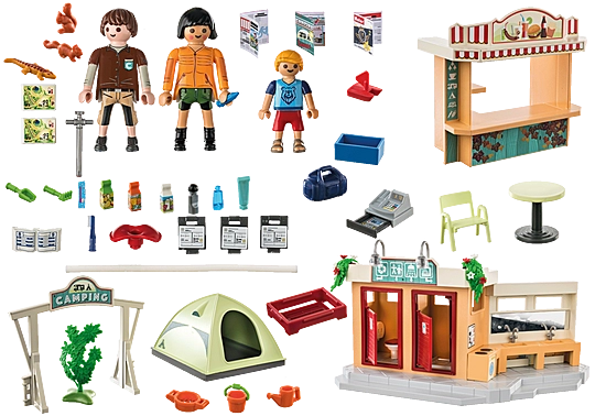 playmobil camping Playmobil FamilyFun Campingplatz 71424