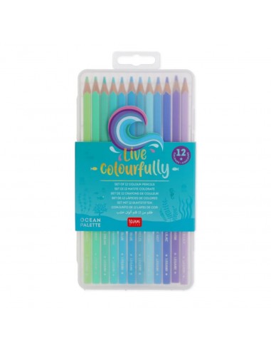 12 Buntstifte - 12 Colouring Pencils - Live Colourfully