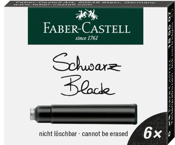 Faber-Castell Tintenpatronen, Standard, 6x
