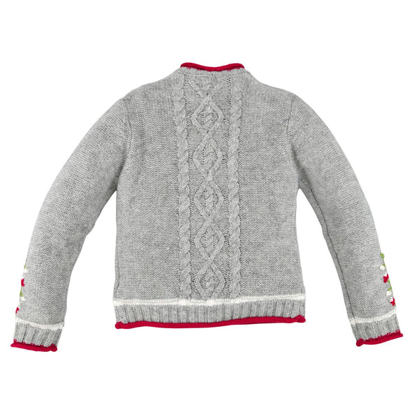 Strickjacke  'Blumenbordüre' - [mondsee.shopping]