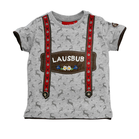 T-Shirt halbarm 'Lausbub' - [mondsee.shopping]