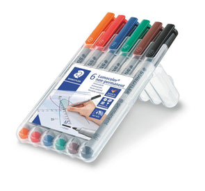 Staedtler Lumocolor non-permanent F - Set 6 stück